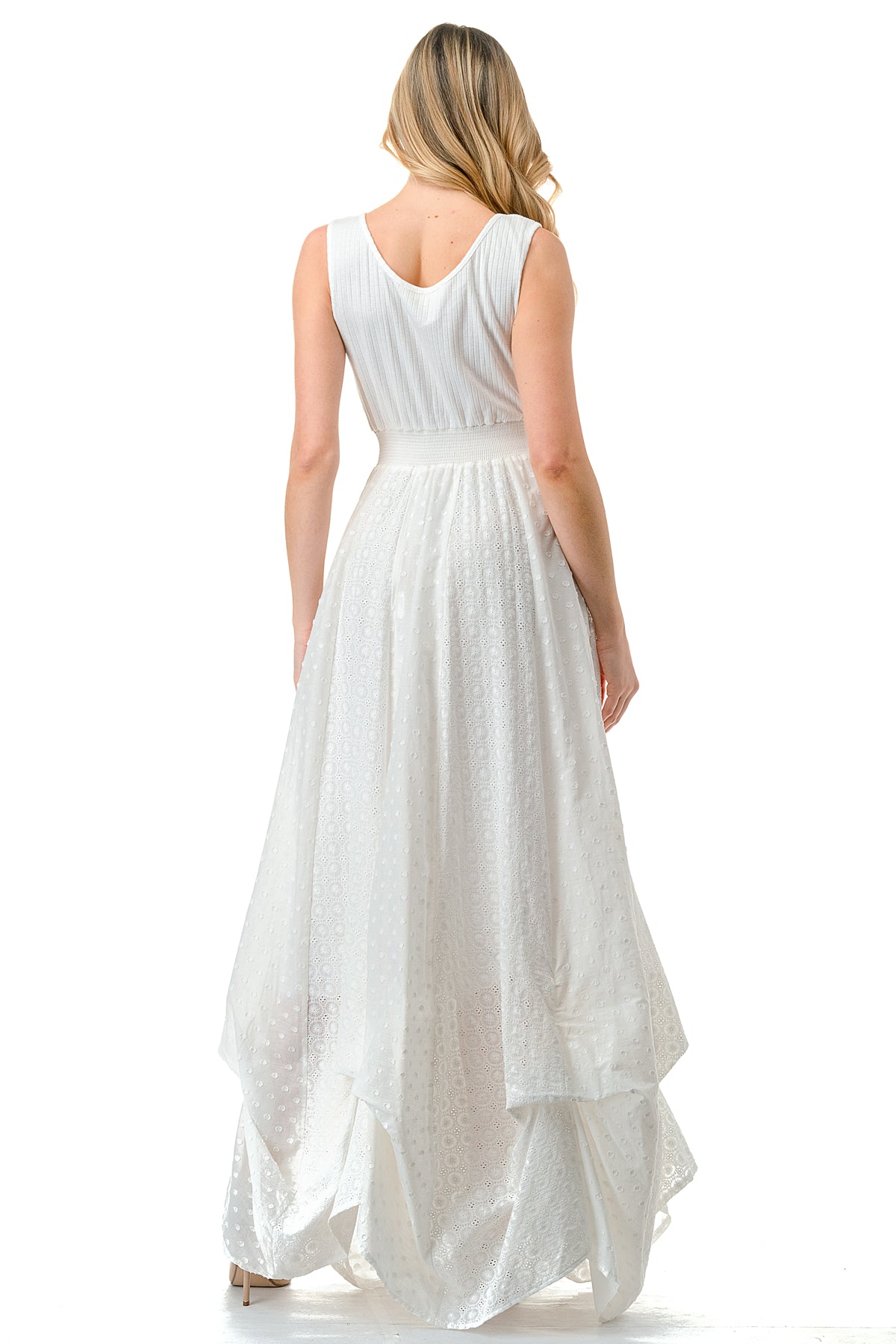 Knit Top Pickup Maxi Dress