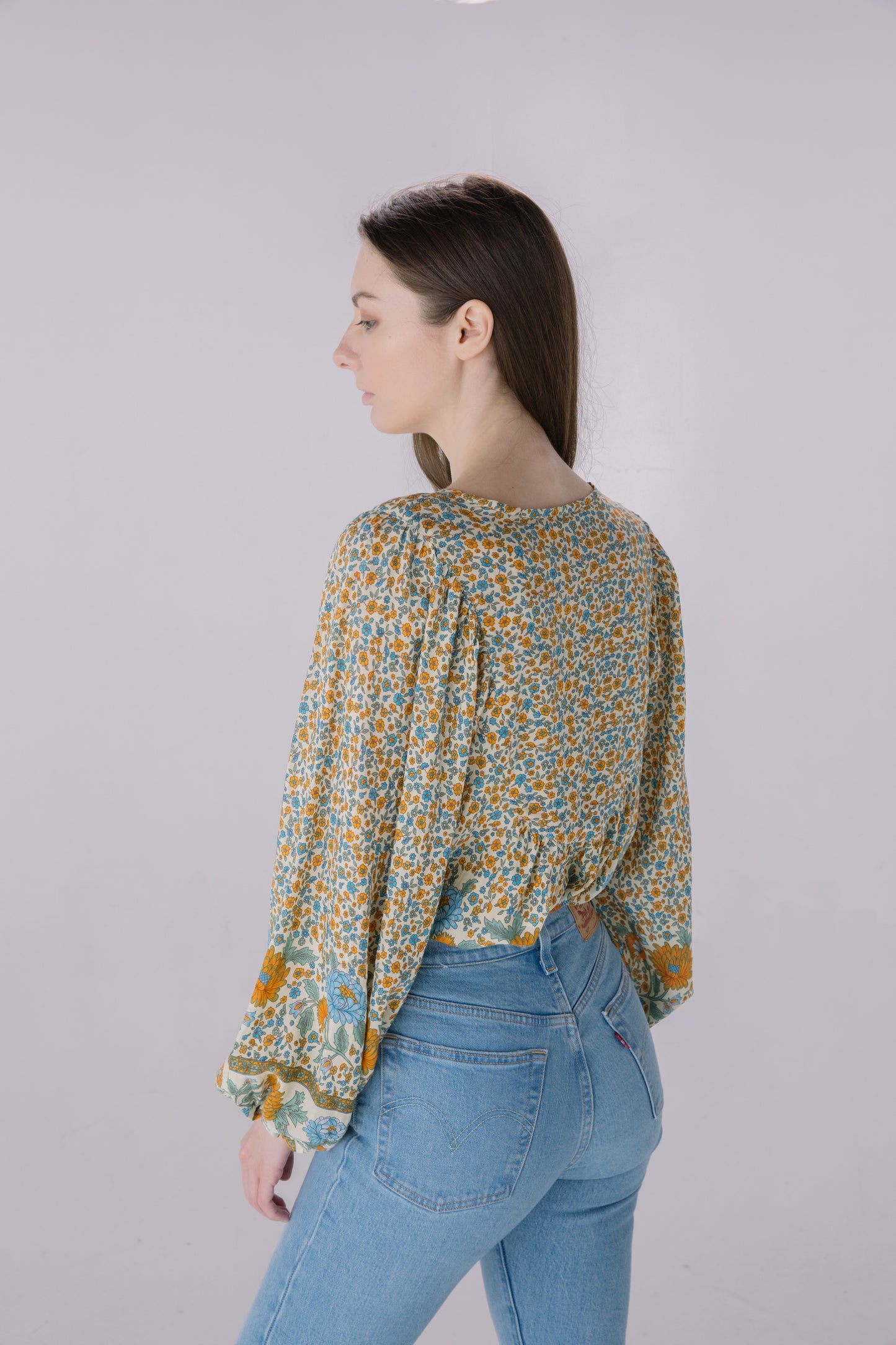 Garden Floral Printed Boho Top