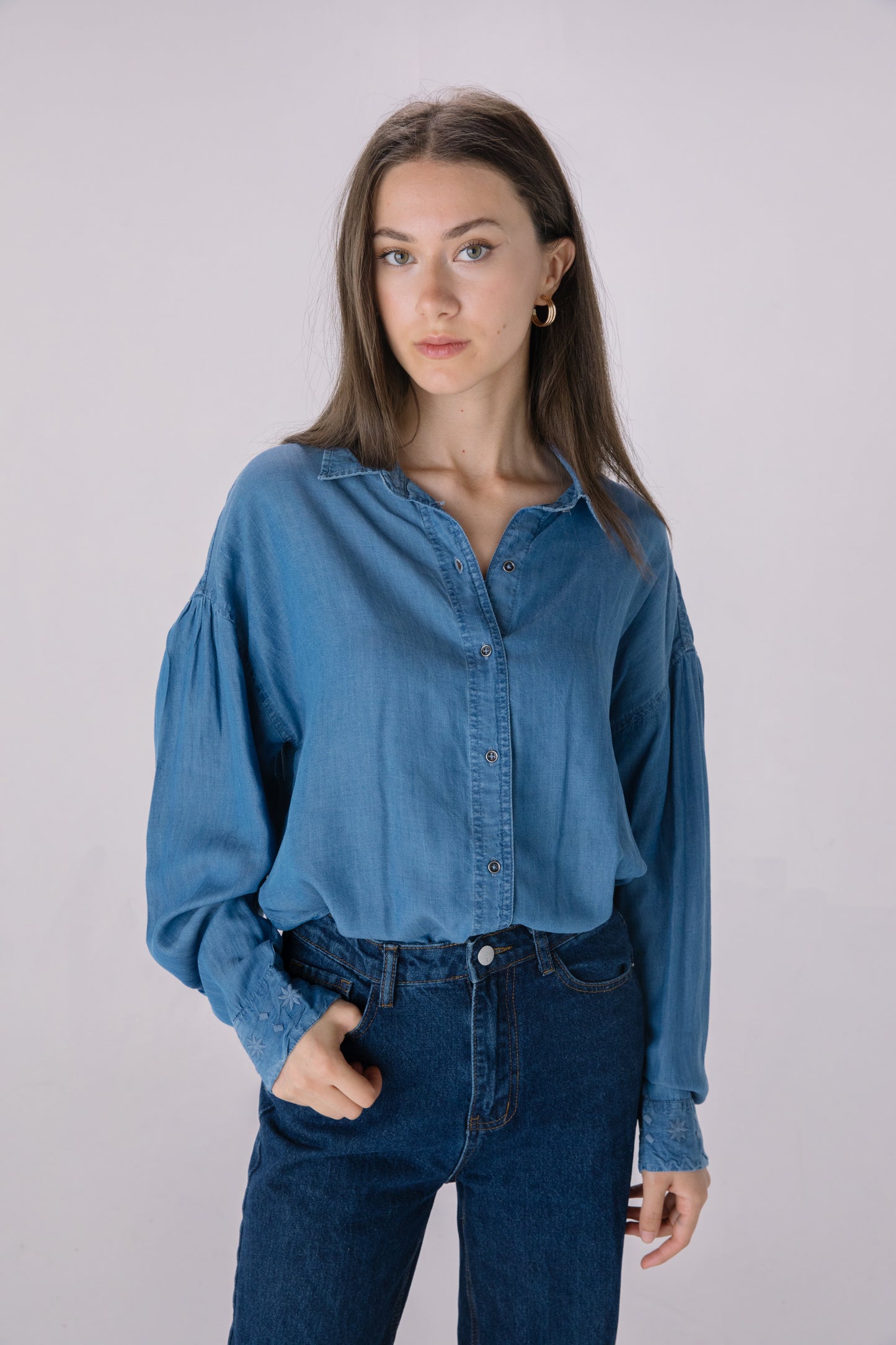 Denim Washed Button Down