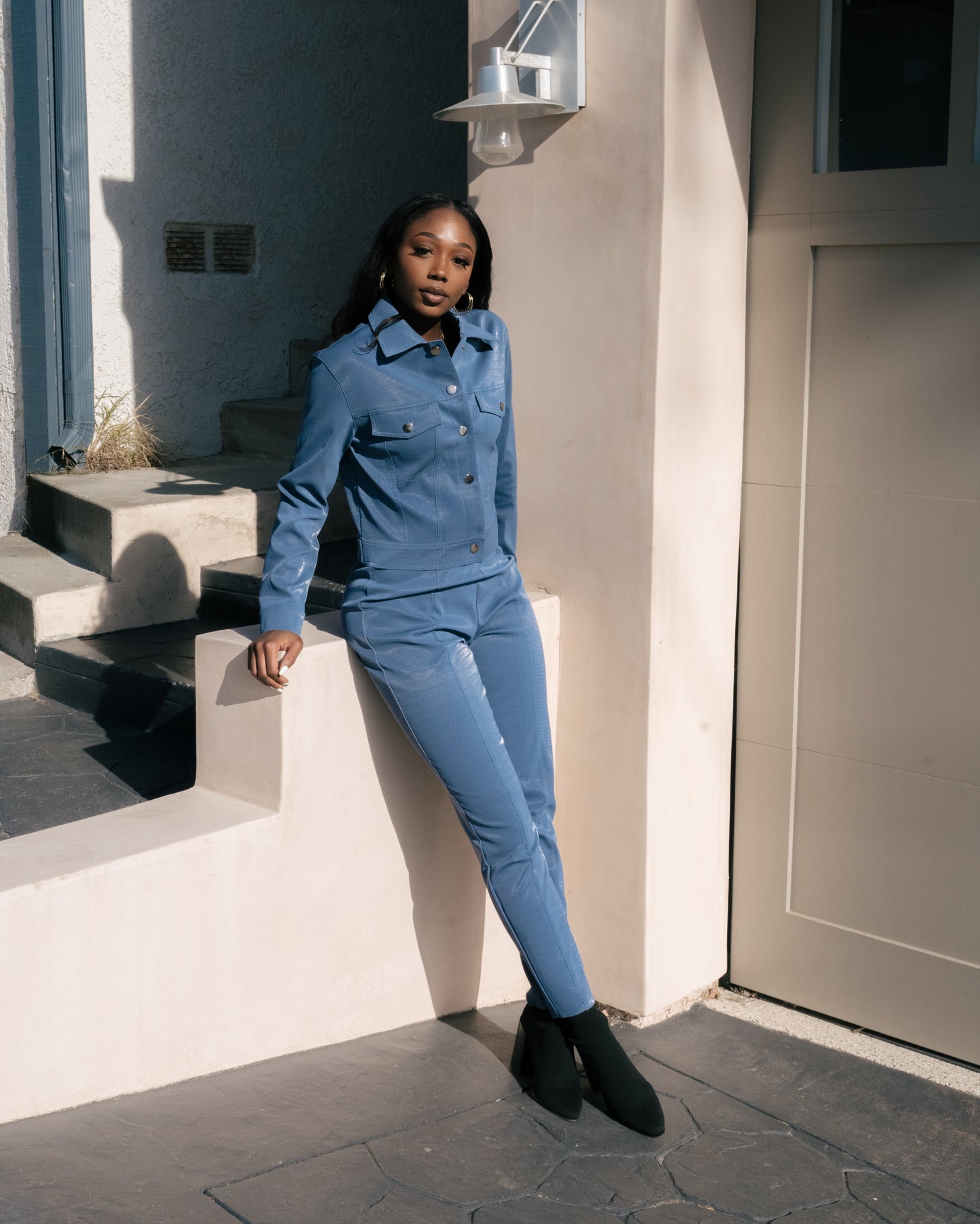 Cerulean Snake Trucker Jacket