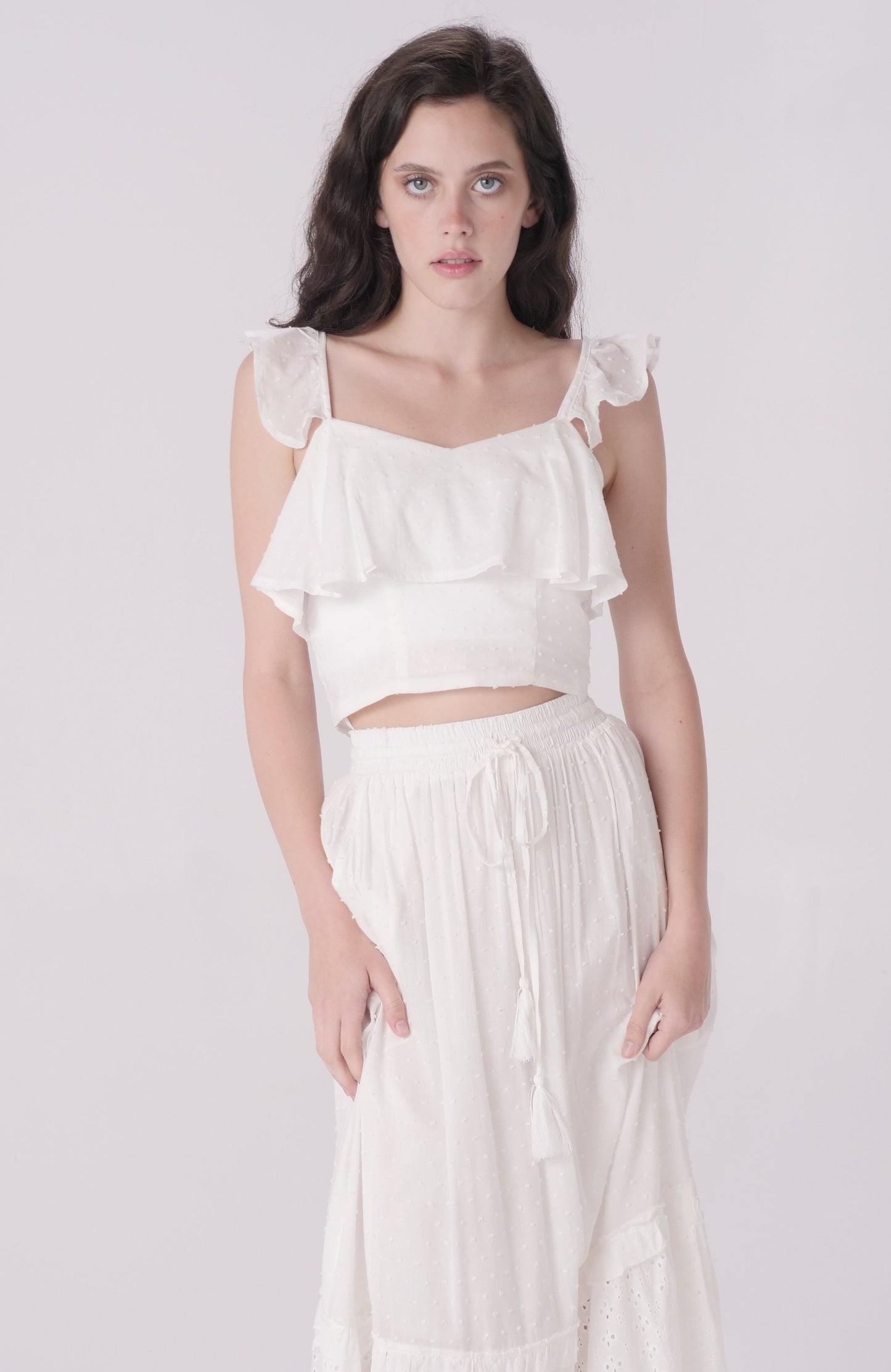 Ivory Halter Crop Top