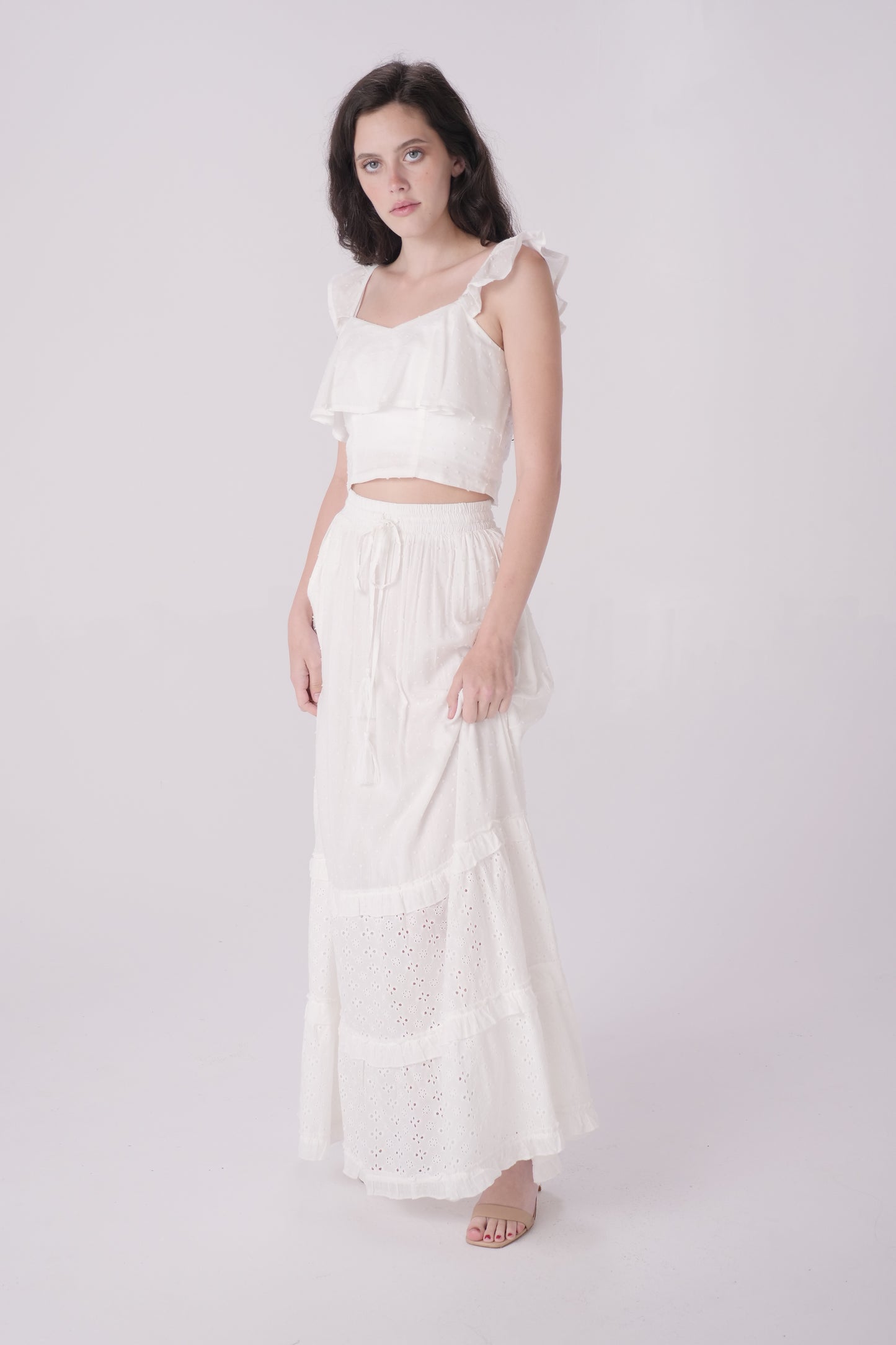 Ivory Halter Crop Top