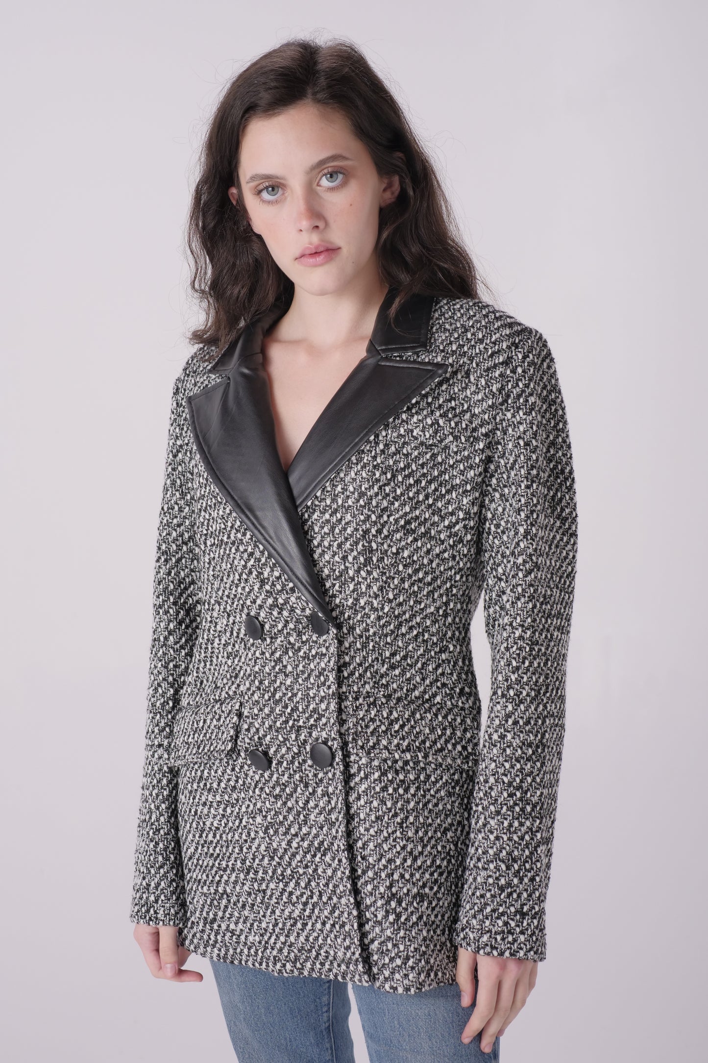 Black Tweed Blazer