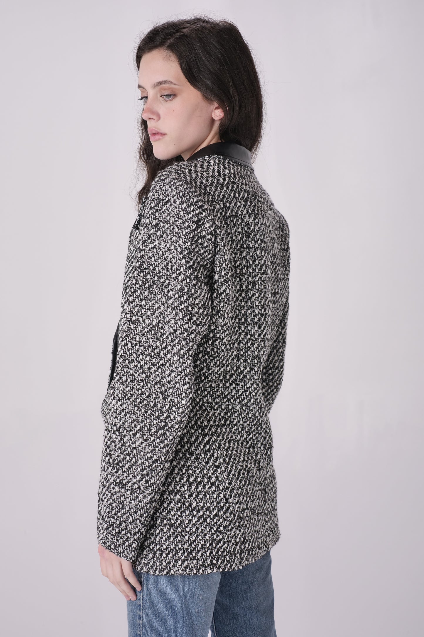 Black Tweed Blazer