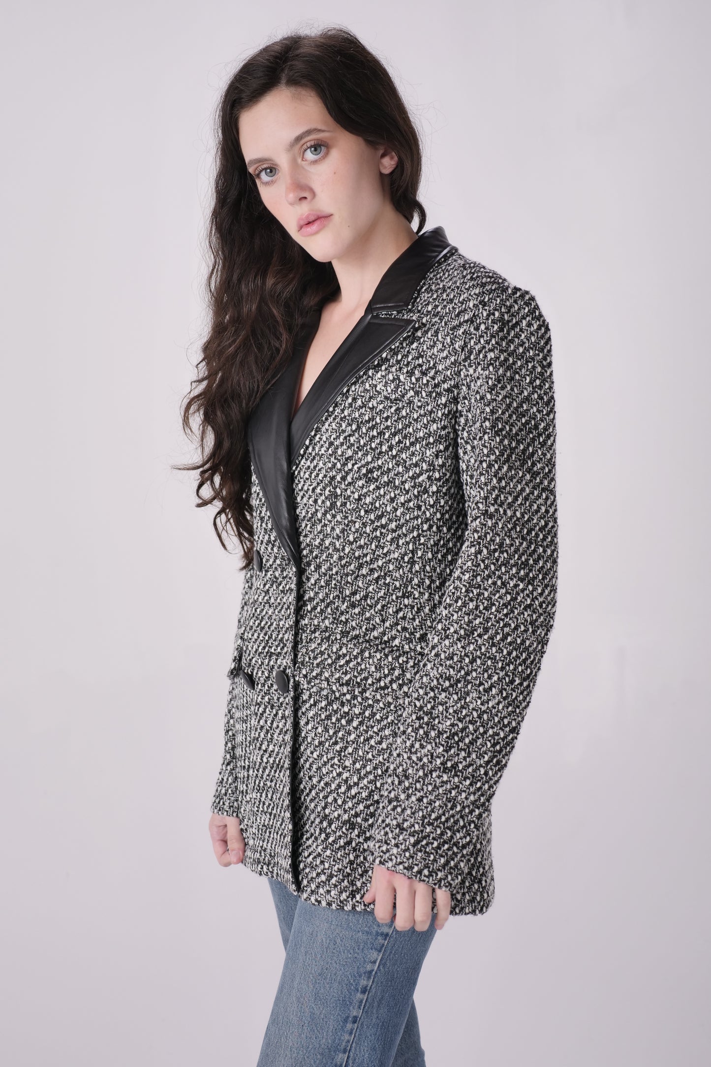 Black Tweed Blazer
