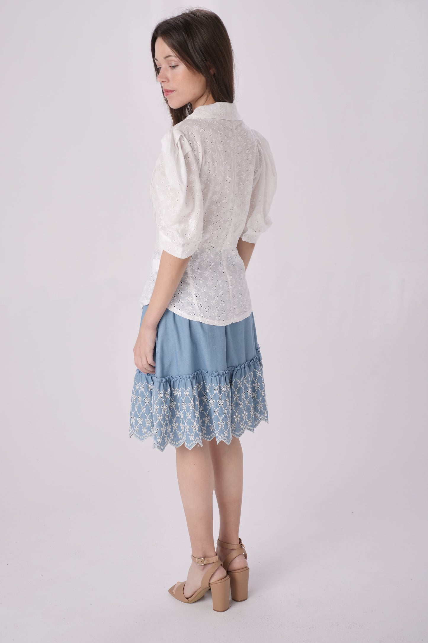Ivory Peter Pan Collar Top