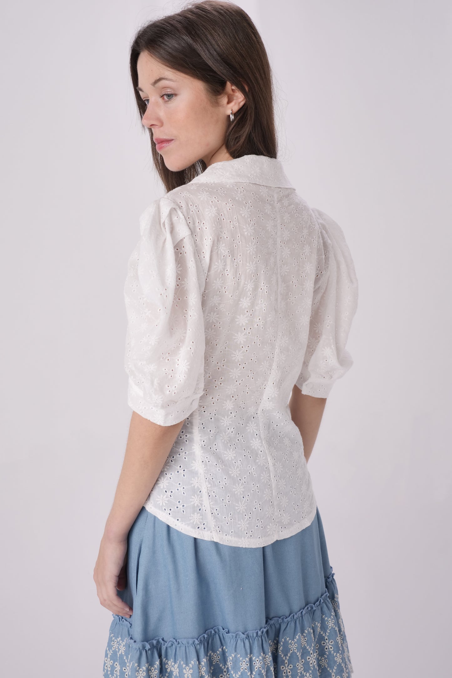 Ivory Peter Pan Collar Top