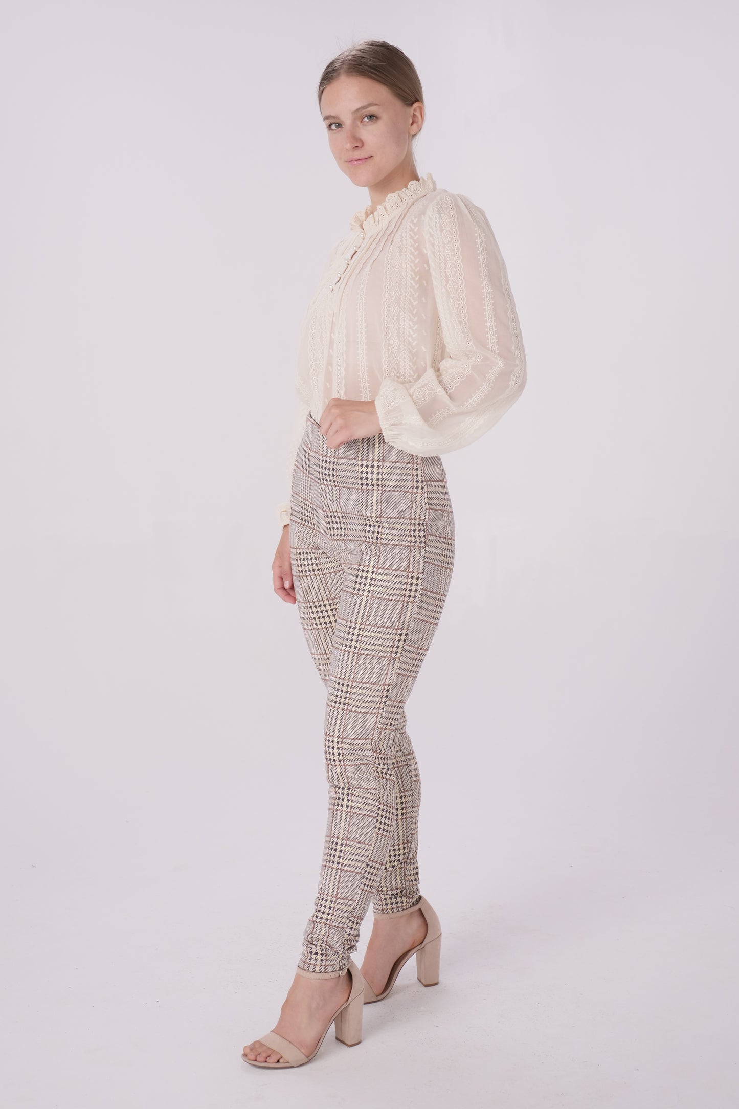 Menswear Printed Faux Suede Leggings