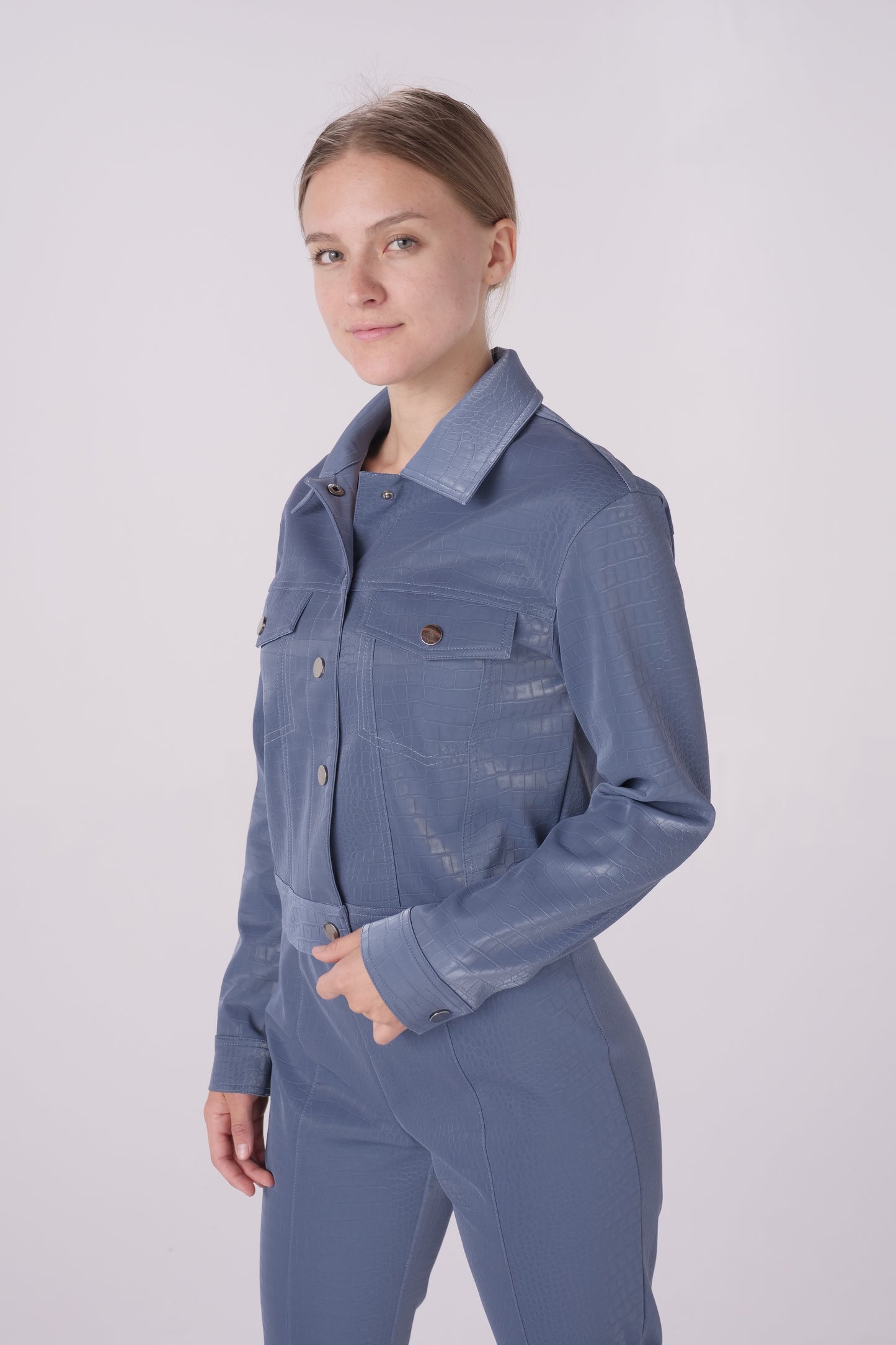 Cerulean Snake Trucker Jacket