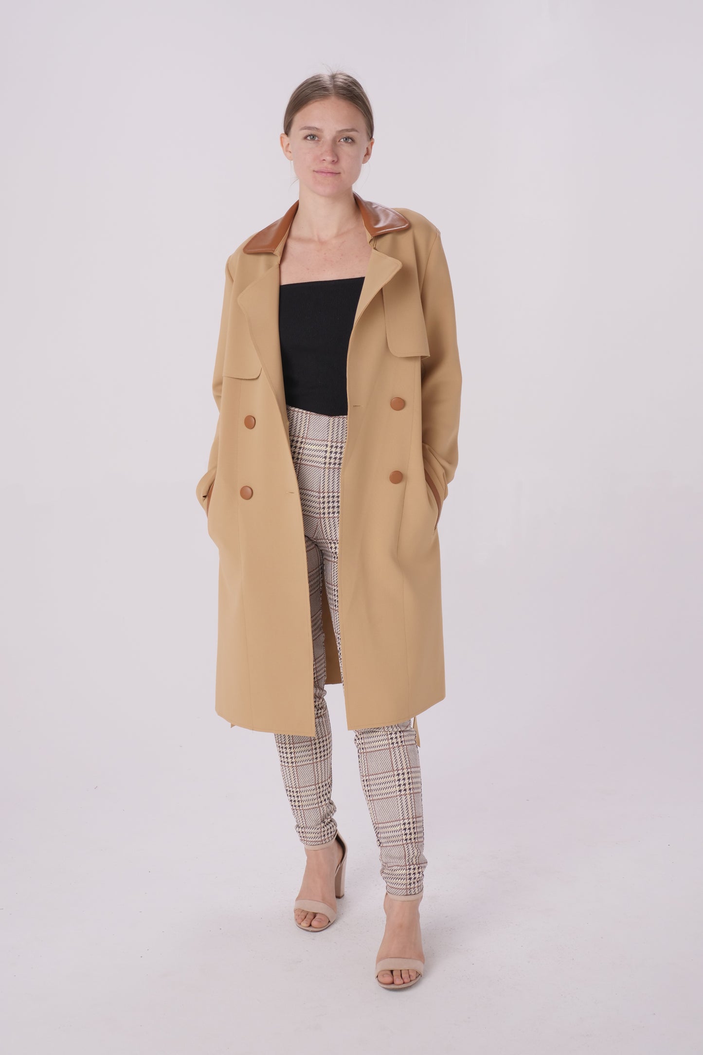 Tan Scuba Trench Jacket