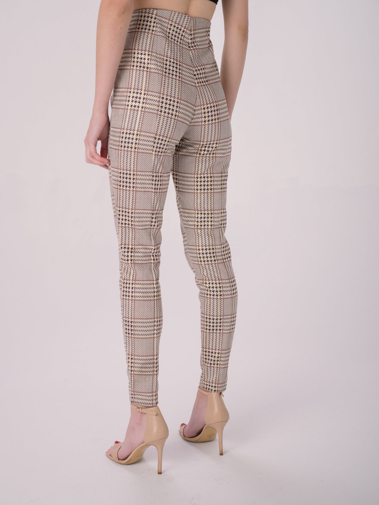 Menswear Printed Faux Suede Leggings