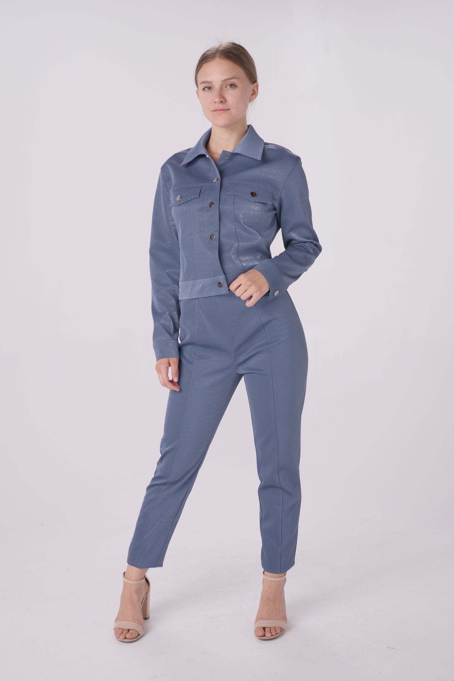 Cerulean Snake Trucker Jacket